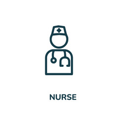 nurse icon vector. doctor icon vector symbol illustration. modern simple vector icon for your design. woman doctor icon vector
