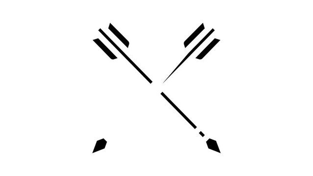 arrow for aiming glyph icon animation
