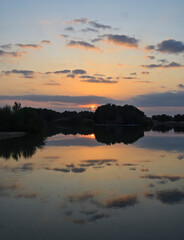 Obraz premium Predawn and Sunrise splash of colors