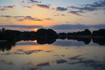 Predawn and Sunrise splash of colors