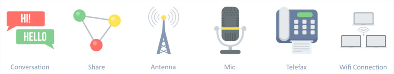 communication, share, antenna