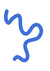 Squiggly Colourful Lines Transparent Doodle 