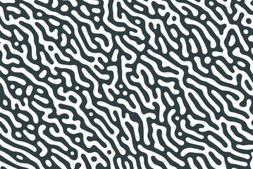 Seamless organic rounded maze lines vector. Abstract patterns backgrounds