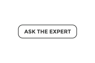 Ask the expert button web banner template Vector Illustration
