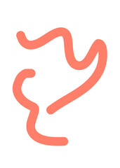 Squiggly Colourful Lines Transparent Doodle 