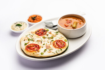 Uttapam or Uttappa or Oothapam is a healthy breakfast recipe from South Indian cuisine