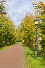 Entrance of estate and park Nienoord in Leek municipality Westerkwartier Groningen province in The Netherlands