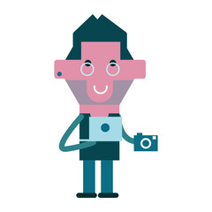 Photographer, Creator. Occupation Avatar. vector