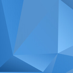 Abstract Blue Triangle Geometric Background, Vector Illustration.