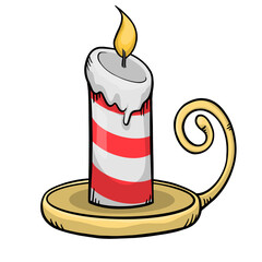 Christmas Candles cartoon collection - element color clipart designed 