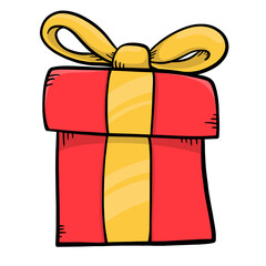 Gift box cartoon collection - element color clipart designed 