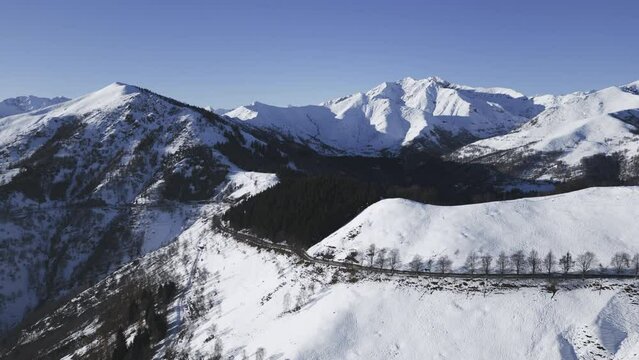 Oasi Zegna Winter aerial view