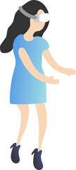 person wearing Vr Headset icon