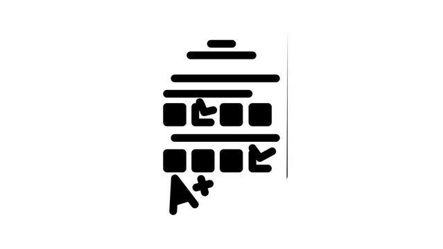 education kid leisure glyph icon animation