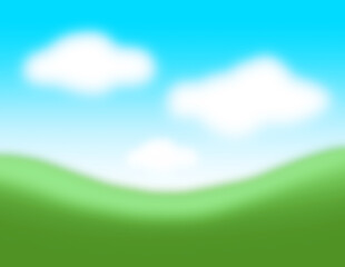 Obraz premium meadow with sky background, landscape meadow field