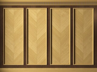 Background wall cabinet wood panels art deco © denisik11