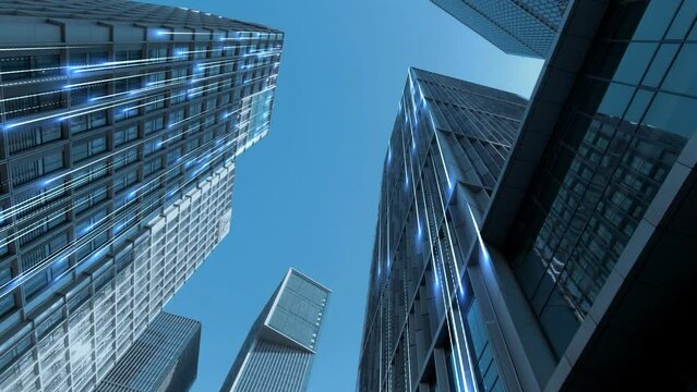 Smart city and communication network concept	