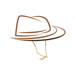 Cowboy logo vector template design