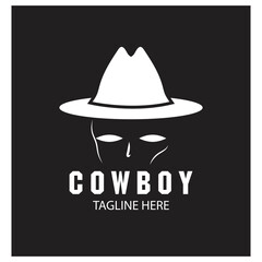Cowboy logo vector template design