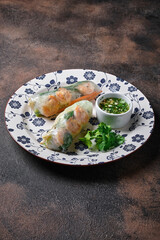 Spring Roll , Salad roll , Fresh Spring Roll , Vietnamese Food