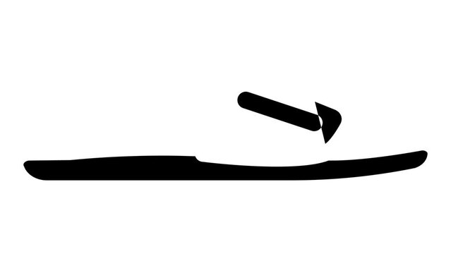 slippers footwear glyph icon animation