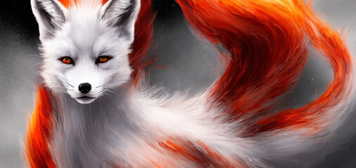Obraz premium Red Fox in the snow