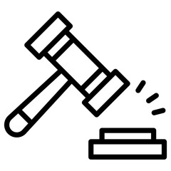 hammer law icon