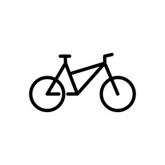 Bike icon vector flat style illustration