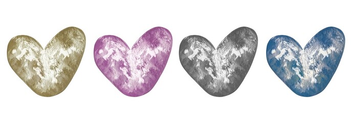Textured Heart Set