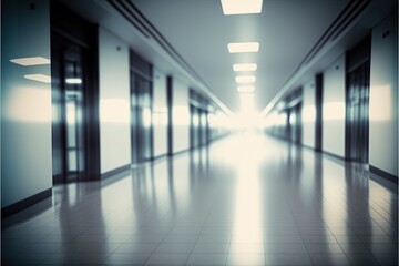 Obraz premium corridor in building Generative AI