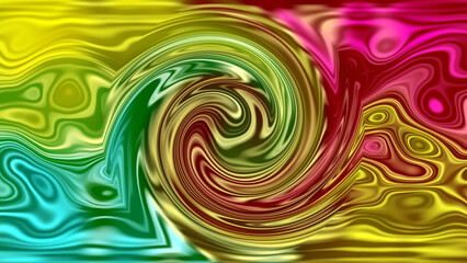 Fototapeta na wymiar abstract colorful turbulence liquid wave background illustration.