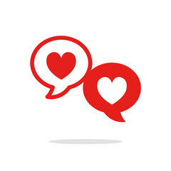 Two hearts Couple in love. Valentines Day design concept.