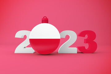 2023 Year With Poland Ornament
