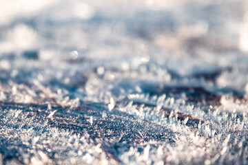 Sparkling Snow Flake Frost Ice Background