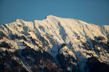 Snow covered mountains
