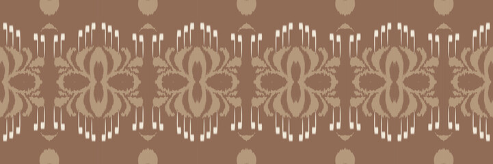 Batik Textile Ikkat or ikat vector seamless pattern digital vector design for Print saree Kurti Borneo Fabric border brush symbols swatches stylish