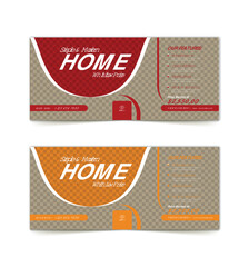 Naklejka premium business cover banner, cover design template 