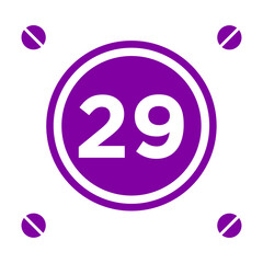 Numeric icon vector design templates