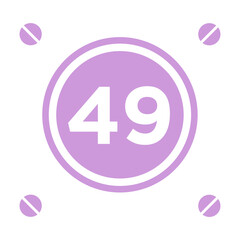 Numeric icon vector design templates