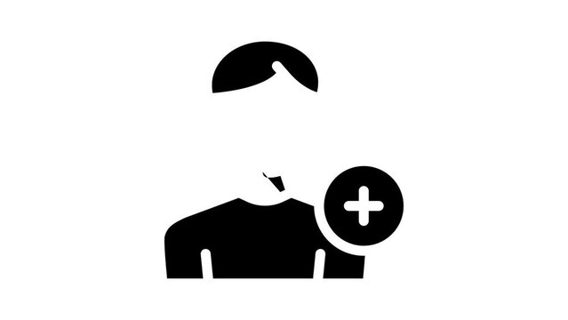 new usel male glyph icon animation