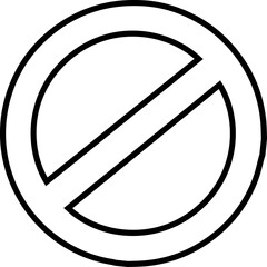 Black Restriction or prohibition icon can be used to make sense about to stop something. This vector file can be used for any type of animation or design.