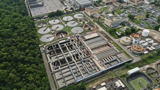 Tai Po Sewage Treatment Works, Water Processing Facility of Drainage Services Department of HKSAR Government