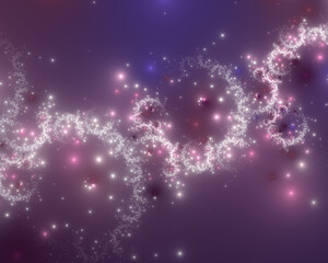 Abstract fractal art background, perhaps suggestive of stars in space, or glittering jewellery.