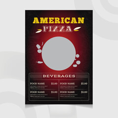  restaurant menu and flyer design templates modern with colorful size A4 size. Vector illustrations for food and drink marketing material, ads, templates, cover design.