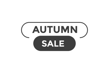 Autumn sale button web banner template Vector Illustration
