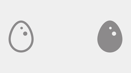 Egg vector icon sign symbol