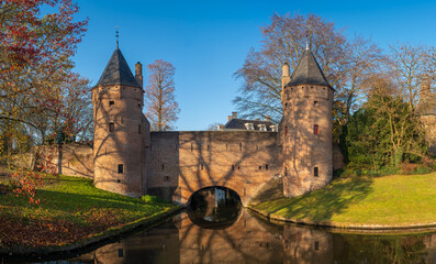 Historical water gate Monnikendam in the city of Amersfoort, The Netherlands