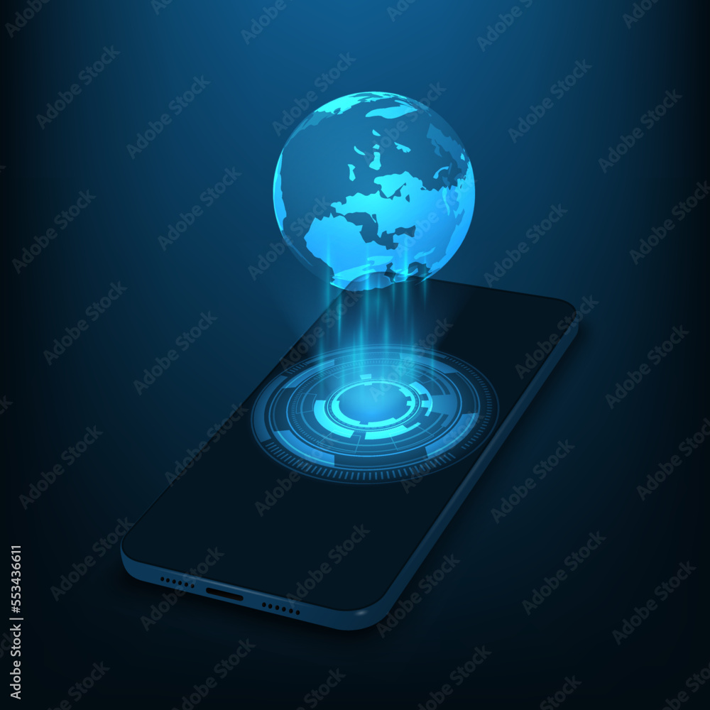 Poster vector internet connection communication around the world concept. technology global communication w