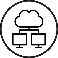 Cloud computing Icon Style