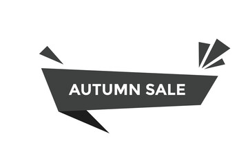 Autumn sale button web banner template Vector Illustration
